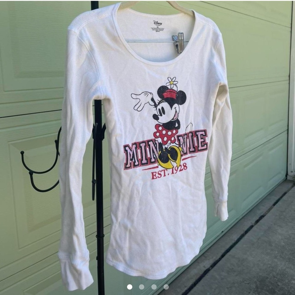 Minnie Mouse White Long Sleeve
